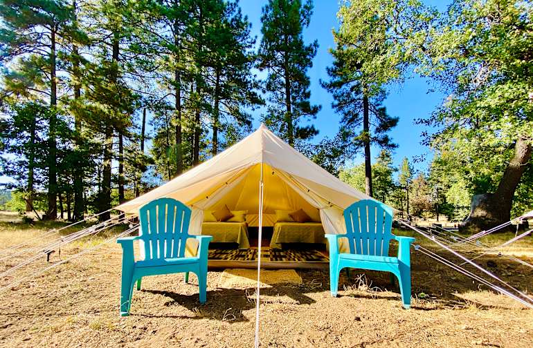 Tree Tent Glamping In Julian Ca Camping