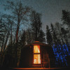 Small Yurt Tucked in the Woods