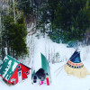 Forest Zz Library Tipi & Pizza Oven