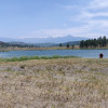 Echo Lake reservoir campsite
