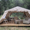 Glamping tent by the swimming hole