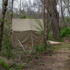 Platform Tents on Brasstown Creek