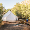 A/C King Tent at Zion View Camping