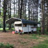 1972 Vintage Camper On Campsite
