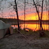 Hay Lake Basecamp Tent and Hammocks