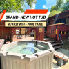 Log Cabin w/ Hot Tub and Pool Table