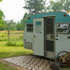 Vintage Camper on Quiet Farm