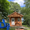 Rustic Blue Bird Cabin
