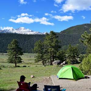 Overlooking Longs Peak mid morning