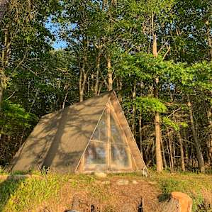 Off-grid Oceanfront A-frame Cabin