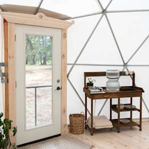 So clean and beautiful! This kitchenette was perfect for tea!