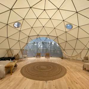 Inside the dome!