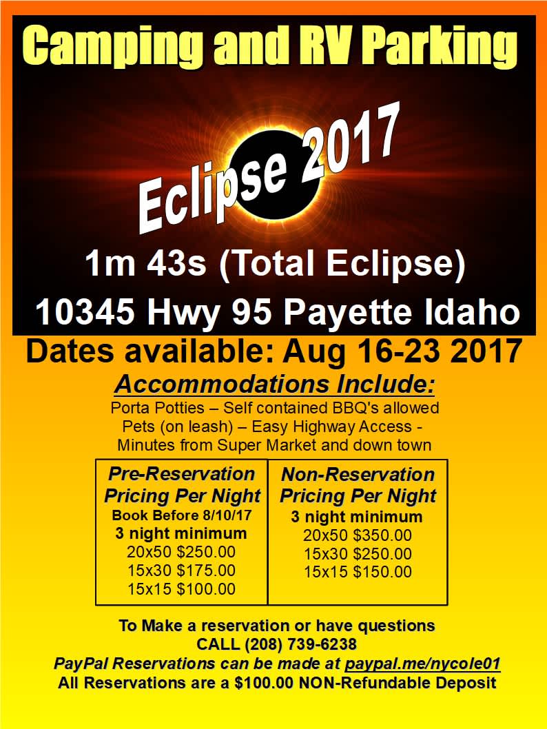 Eclipse Camping Payette Idaho Hipcamp in Payette, Idaho