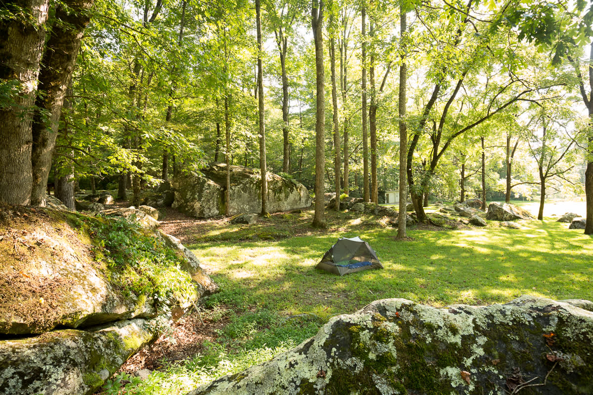 Secluded Waterfall Haven Hipcamp in Dillard Georgia