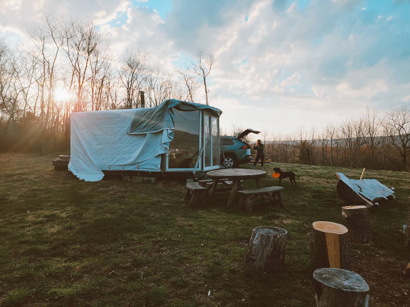 Fairview Farms Airfield Hipcamp in Pine Grove, Pennsylvania