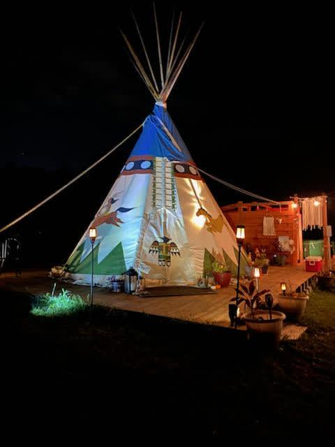 Teepee tent deals glamping