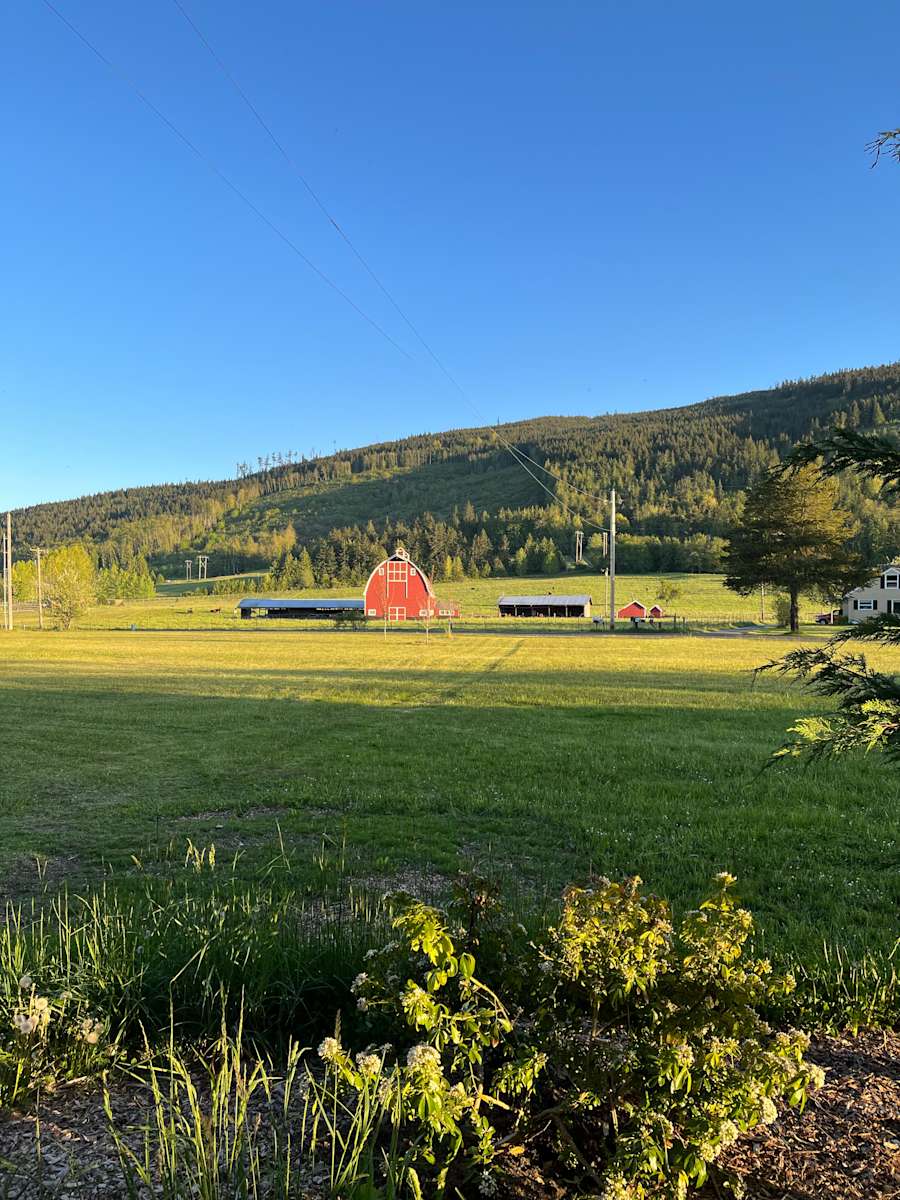 Red Barn View - Hipcamp in Sequim, Washington