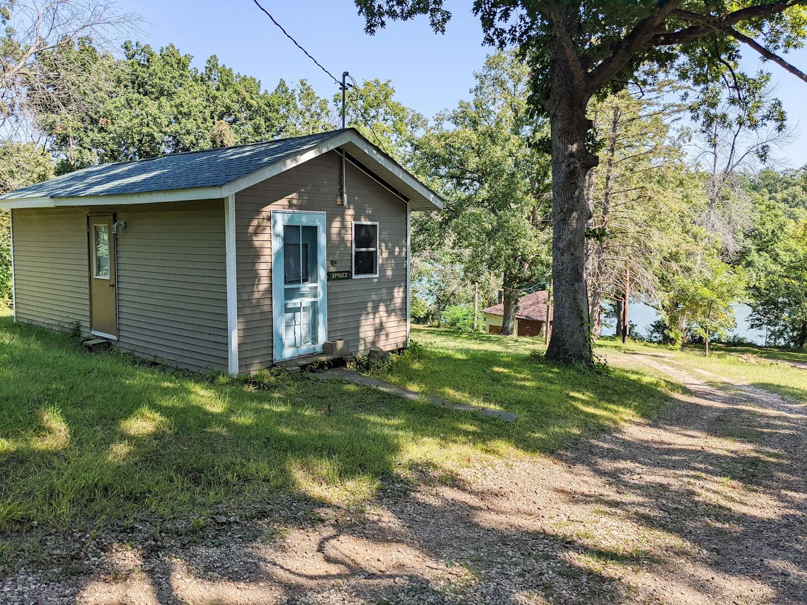 Spruce Tiny Cabin Hipcamp in Montour, Iowa