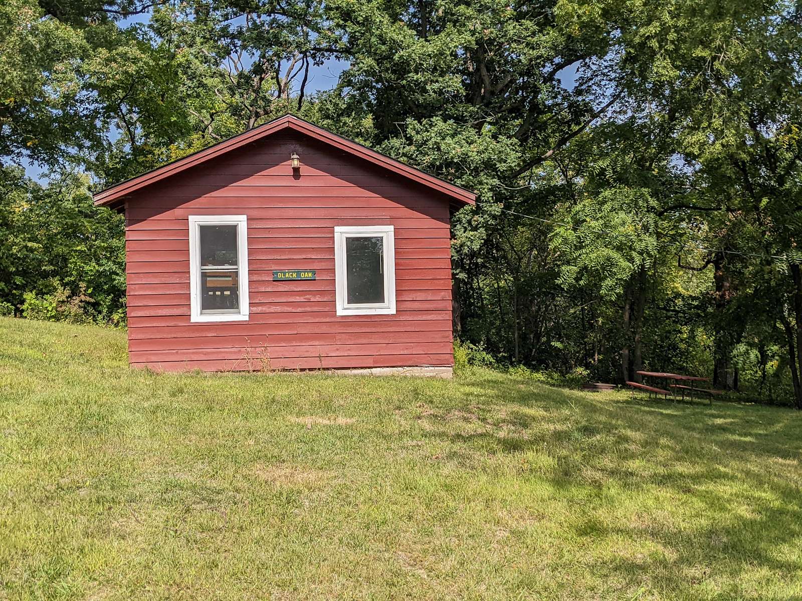 Black Oak Tiny Cabin Hipcamp in Montour, Iowa