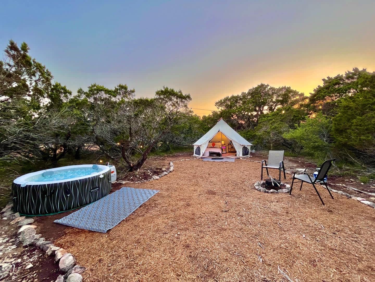 The Juniper Ranch Retreat Hipcamp in Canyon Lake Texas