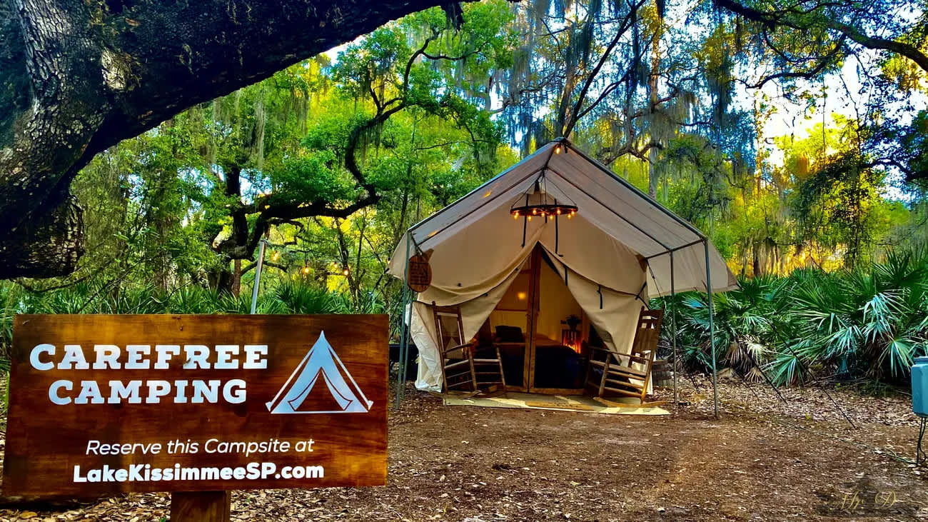 P3 Lake Kissimmee State Park Glamping Hipcamp in Lake Wales, Florida