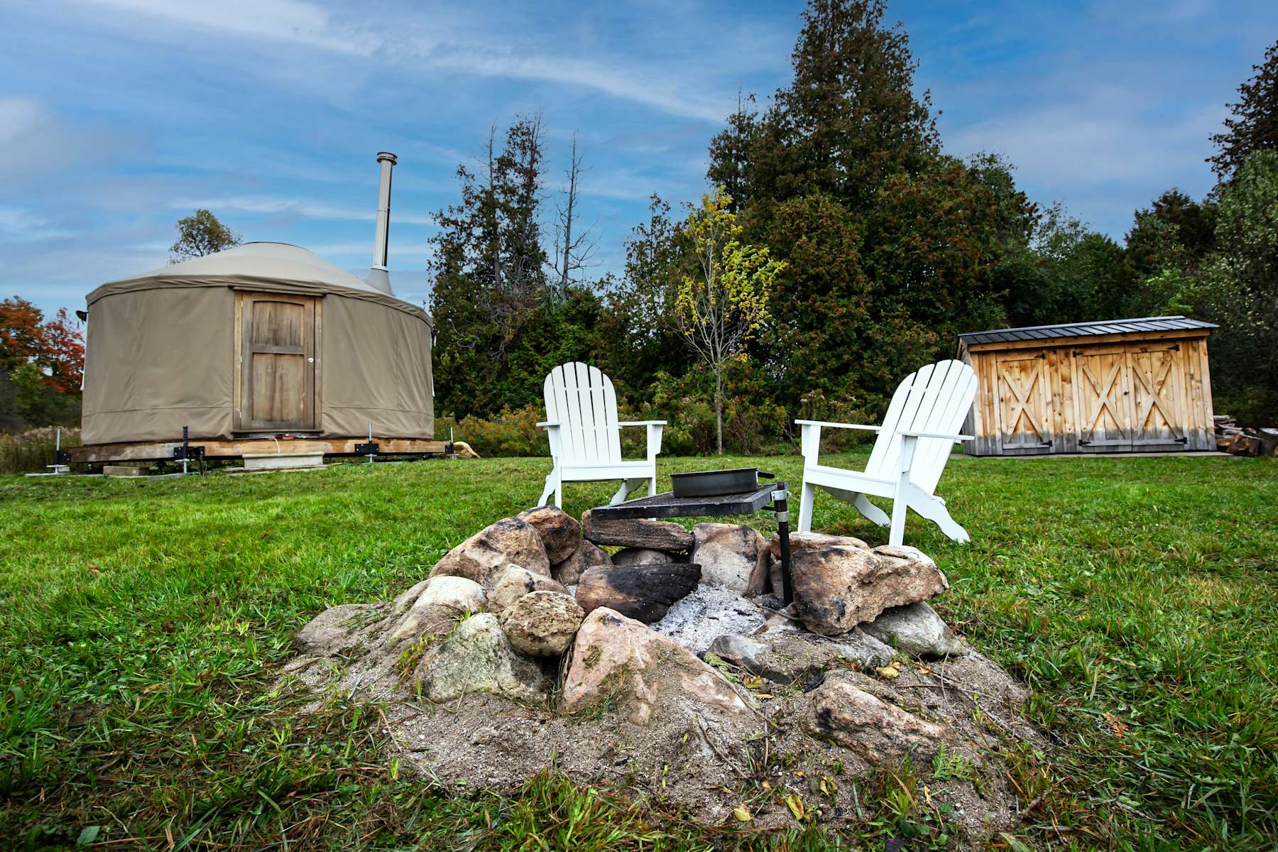 Yurt On 100+ Acres Tree Farm Hipcamp in Oshawa, Ontario