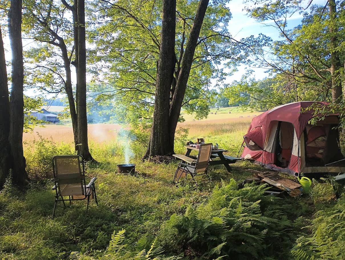 Fernwood Farmstead Disc Golf Hipcamp in Brockway Pennsylvania