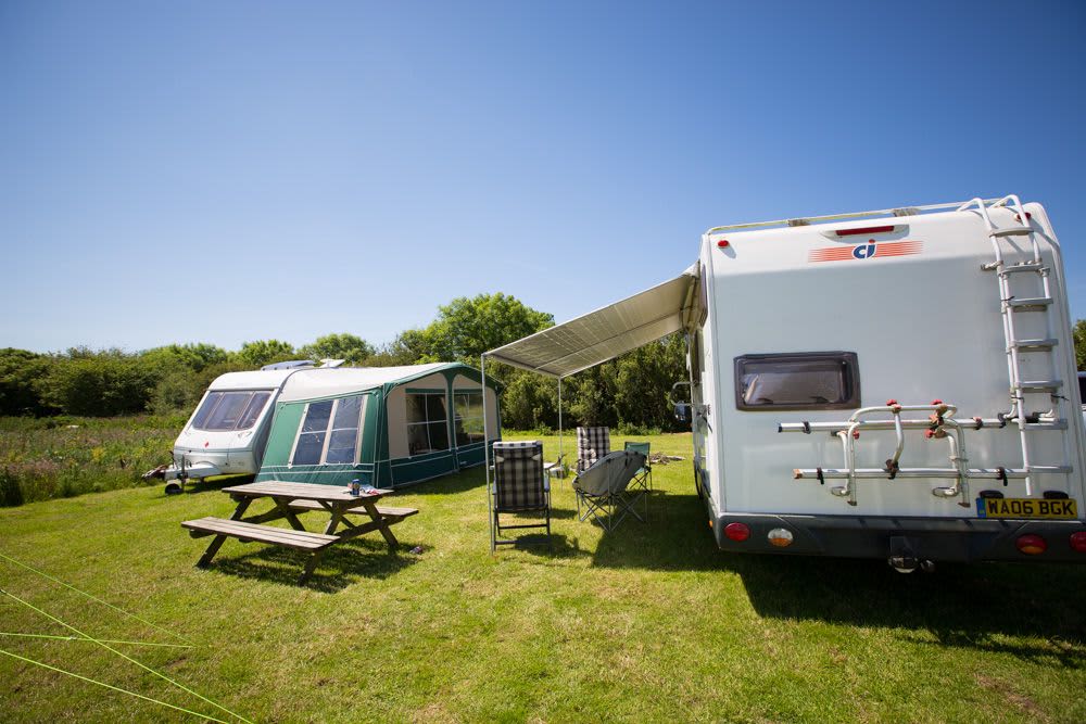 Wild Camping - Communal Meadow Caravan Pitch