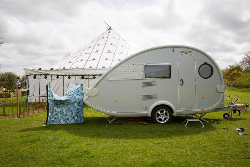 Wild Camping - Communal Meadow Caravan Pitch