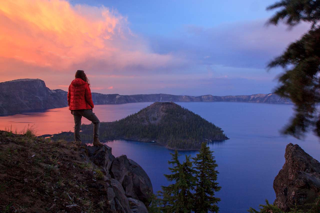 Sunsets at Crater Lake never disappoint! 