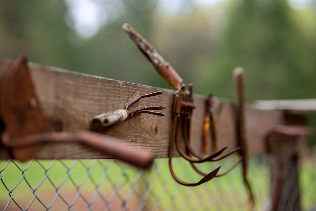 A small garden plot near the barn looks to be coming soon