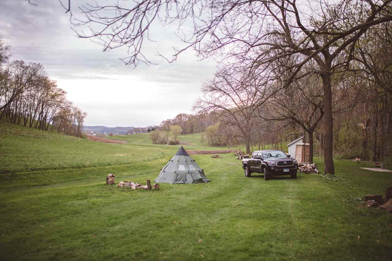 campsites are located throughout the valley
