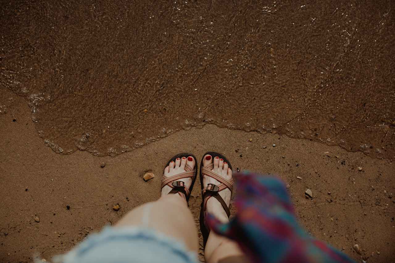 Went down to dip my toes in Lake Michigan at Barnes Park