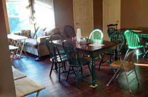 Indoor common area in retreat center