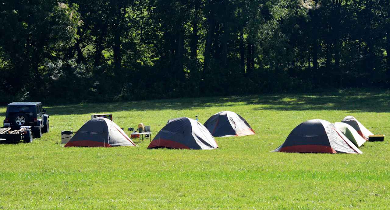 Group of tent Campers
