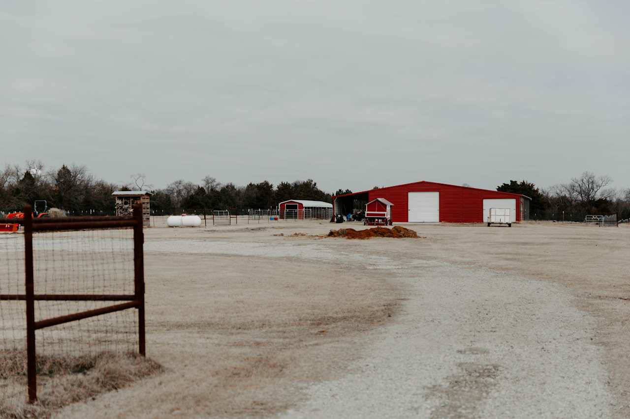 Entering the property.