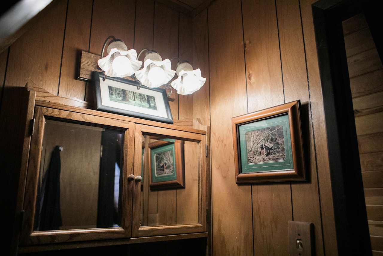upstairs toilet and sink 