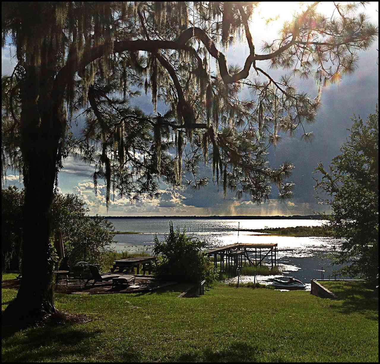 I love watching the summer storms on the lake