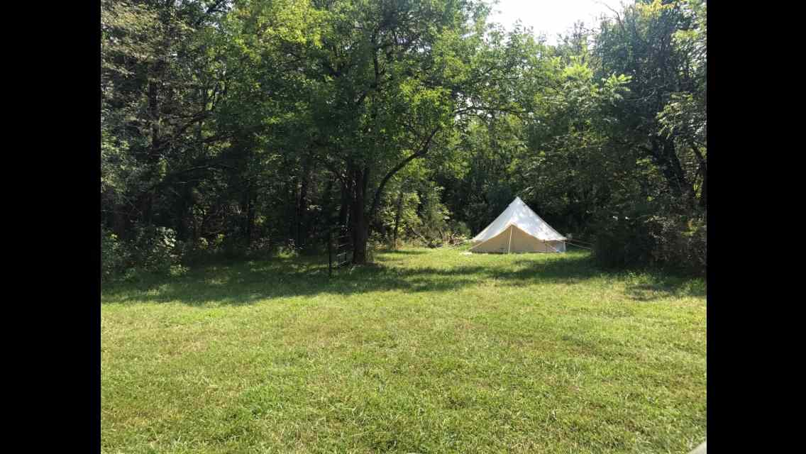 Our previous yurt at the Hitching Post.  Bring your own and just imagine! 