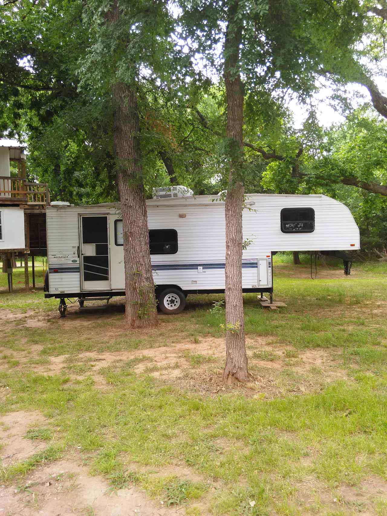 Site #3 is about 100 feet from the water. Under shade trees. Good level ground.
