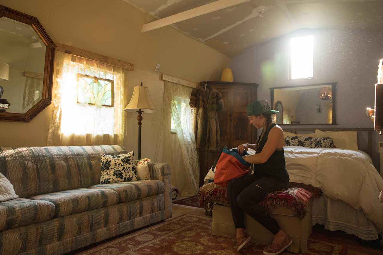 Inside the artist cabin