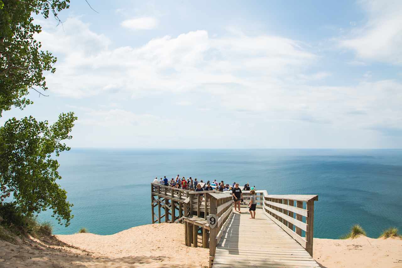 The view from Nearby Sleeping Bear Dunes National Lakeshore.