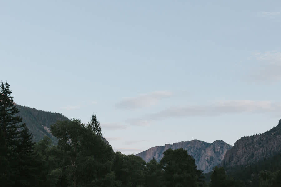 view at sunrise