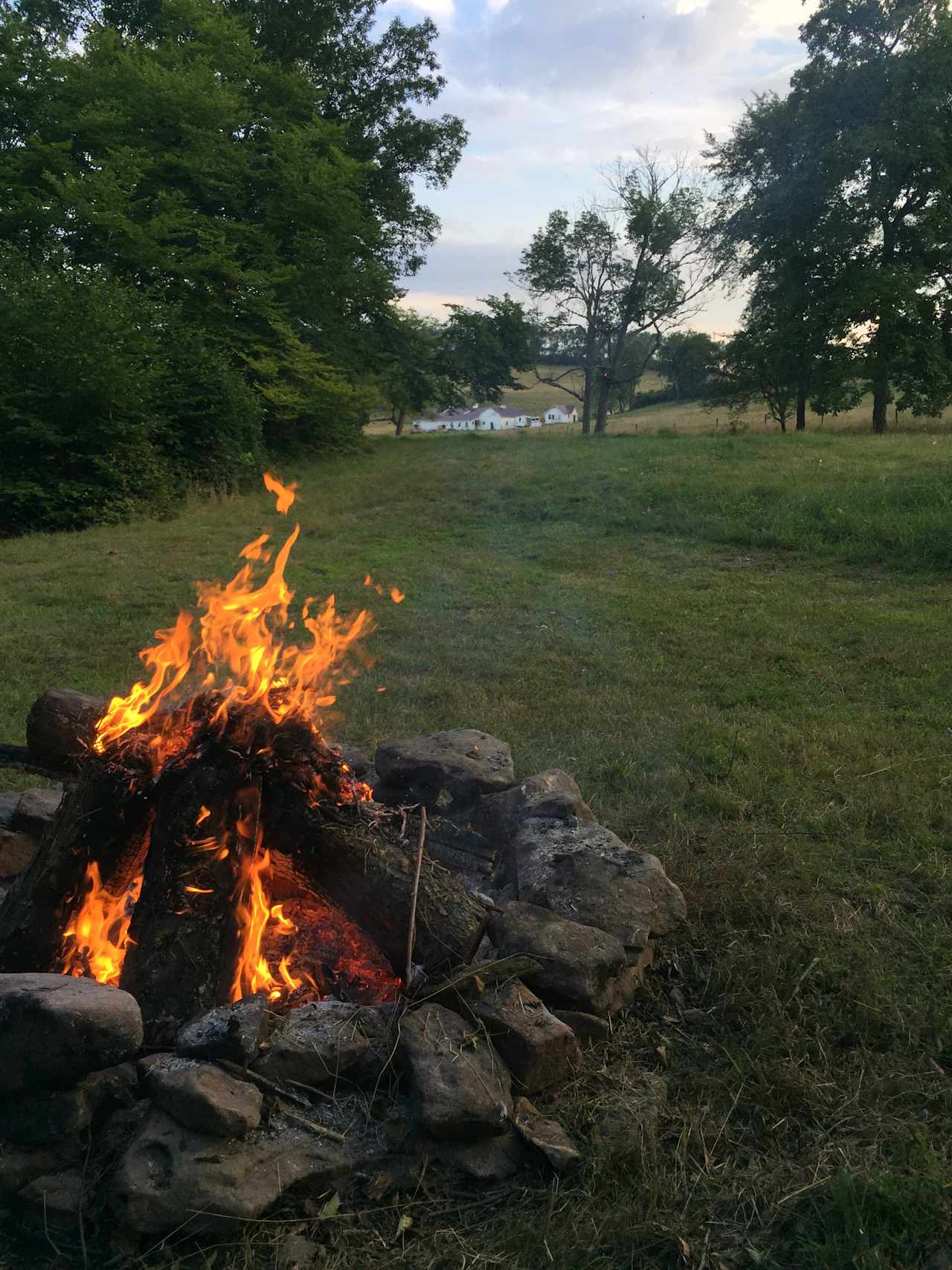 Nice fire ring. We can provide firewood at an extra fee. 