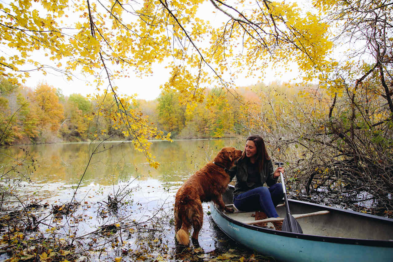 Ruby was thinking about taking a canoe ride. 