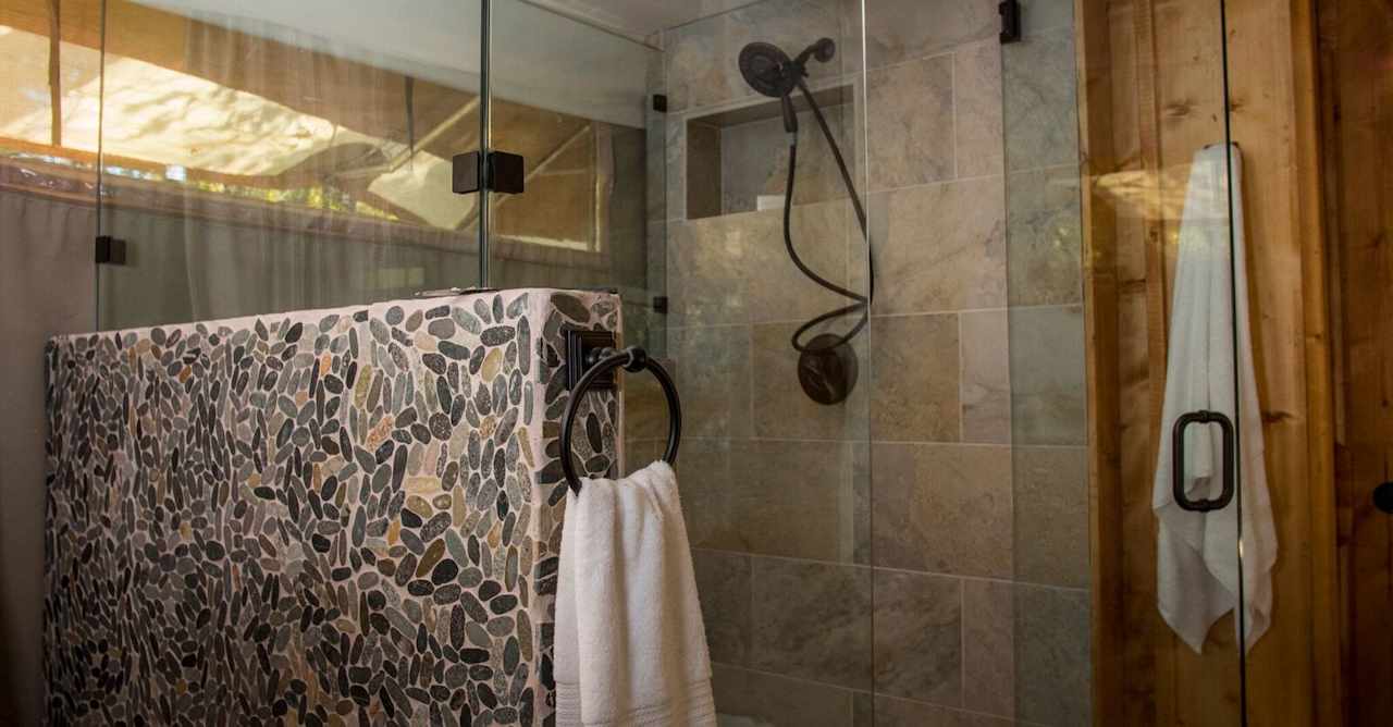 Oversized shower!