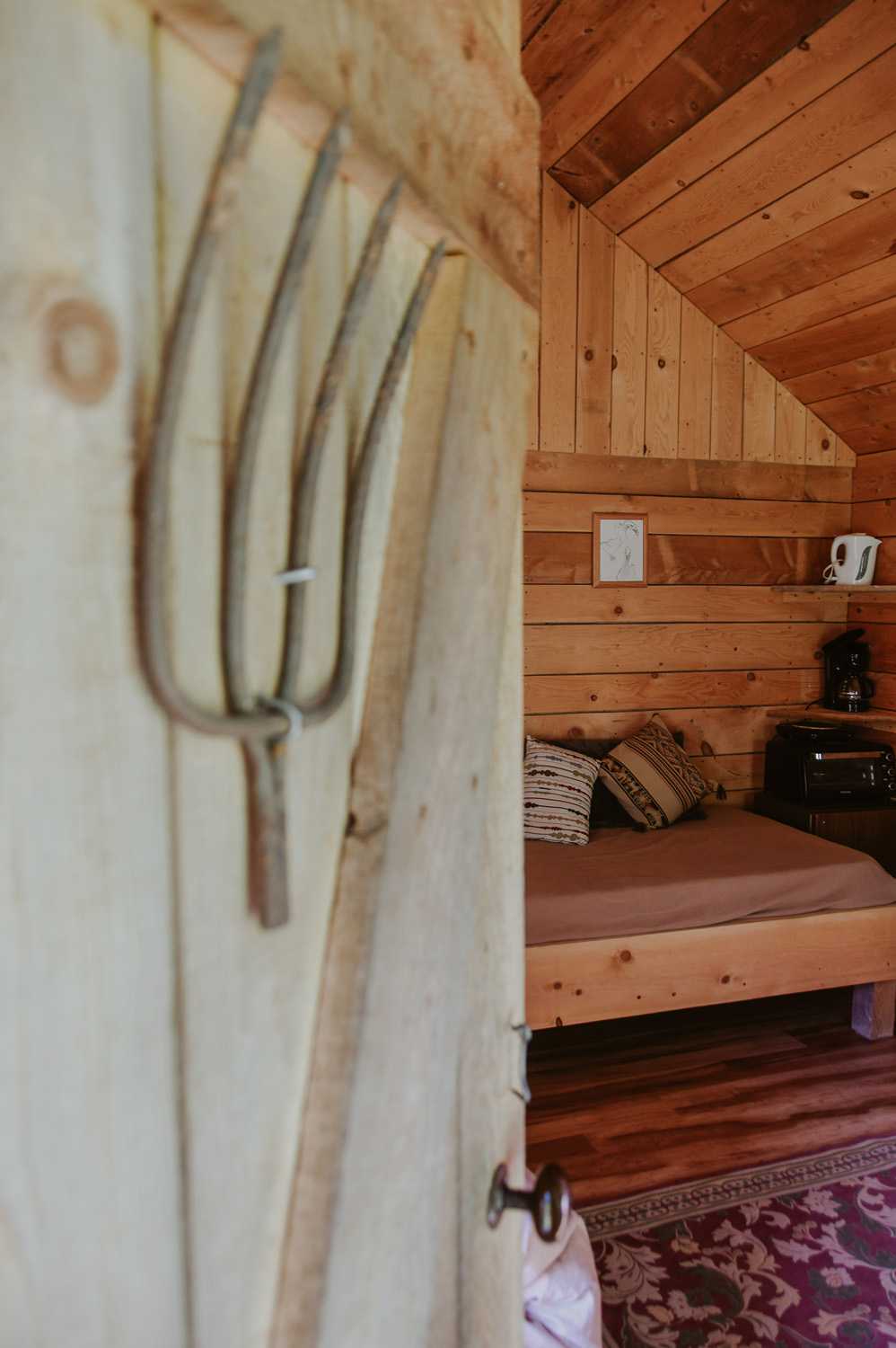The comfy sleeping area.