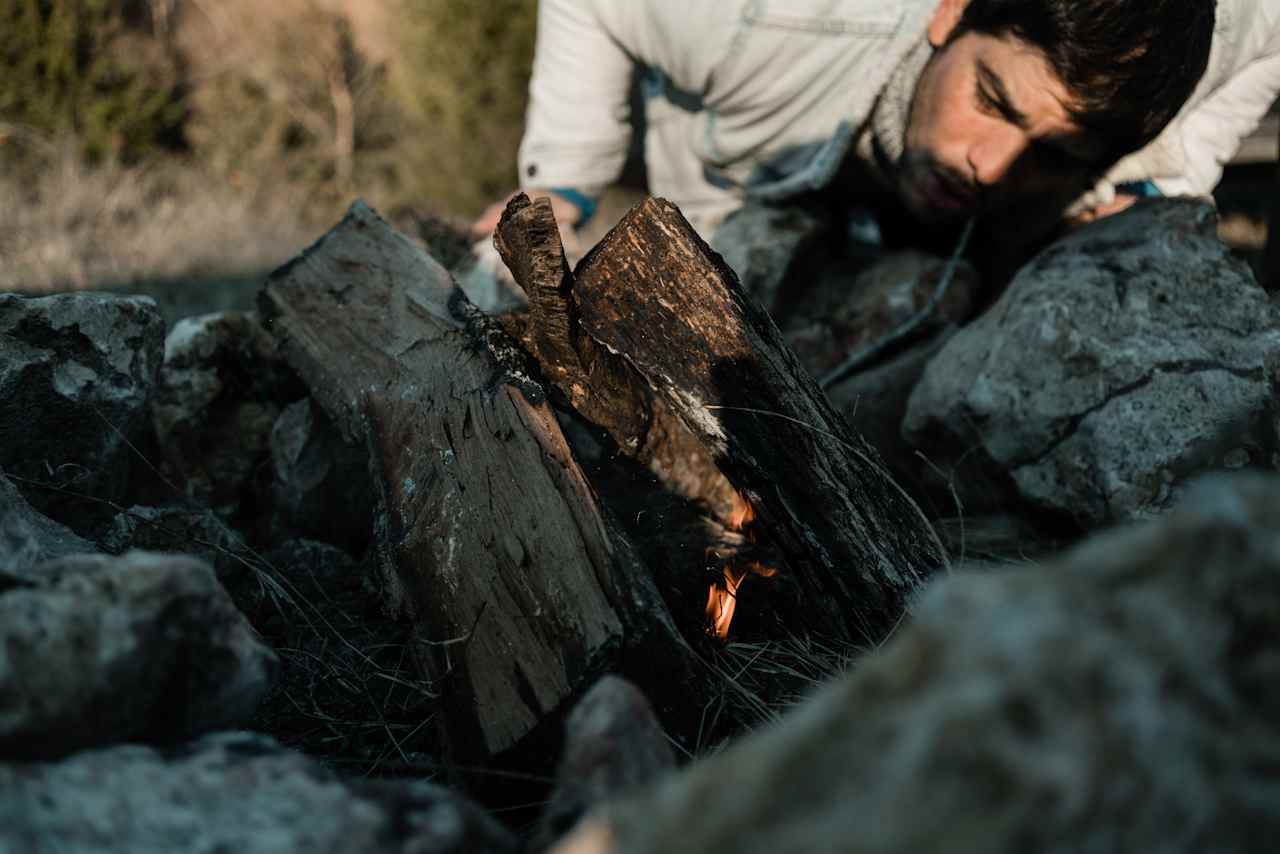 Fire rings and firewood provided for campers and those chilly nights