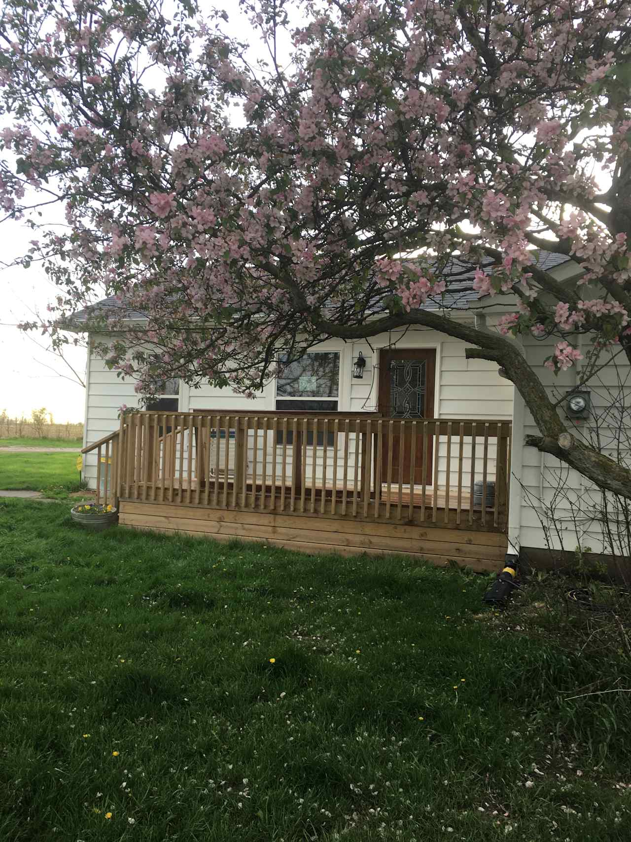 Private entry to cottage. 