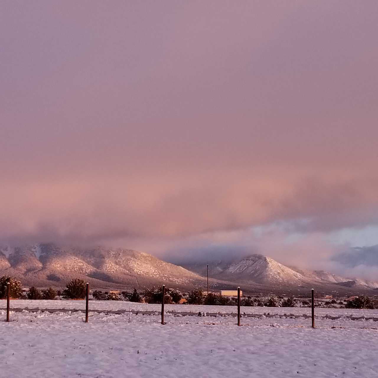 Winter sunset over South Mountain!
